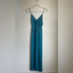 Vintage Gilead Teal Slip Dress